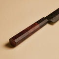 Petty octagonal wa handle in ebony and sandalwood