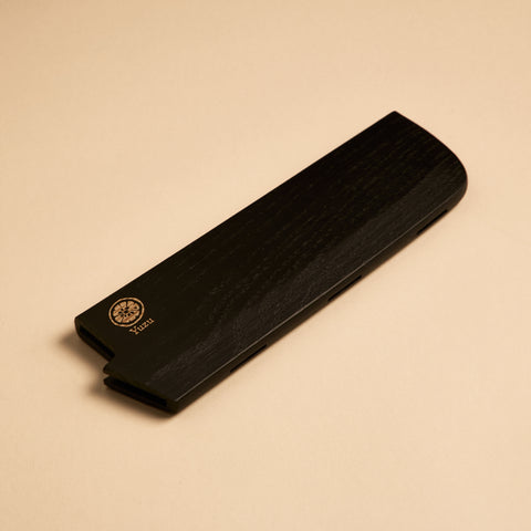 Yuzu Knives wooden saya knife sheath for Nakiri vegetable knife